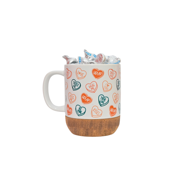 Taza base corcho  UDLAP chocolate KISSES