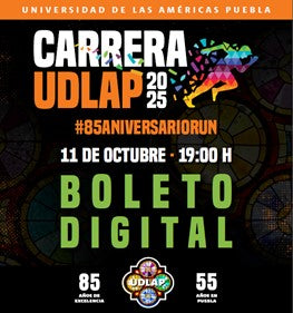 Boleto de inscripción – 85 Aniversario Run - Carrera UDLAP 2025