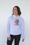 Sudadera blanca vertical  graduación 2025